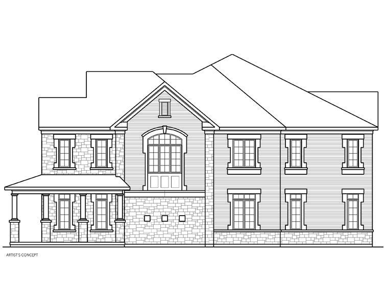 The Evelyn, Elevation 1C - SIDE (MOD 2)