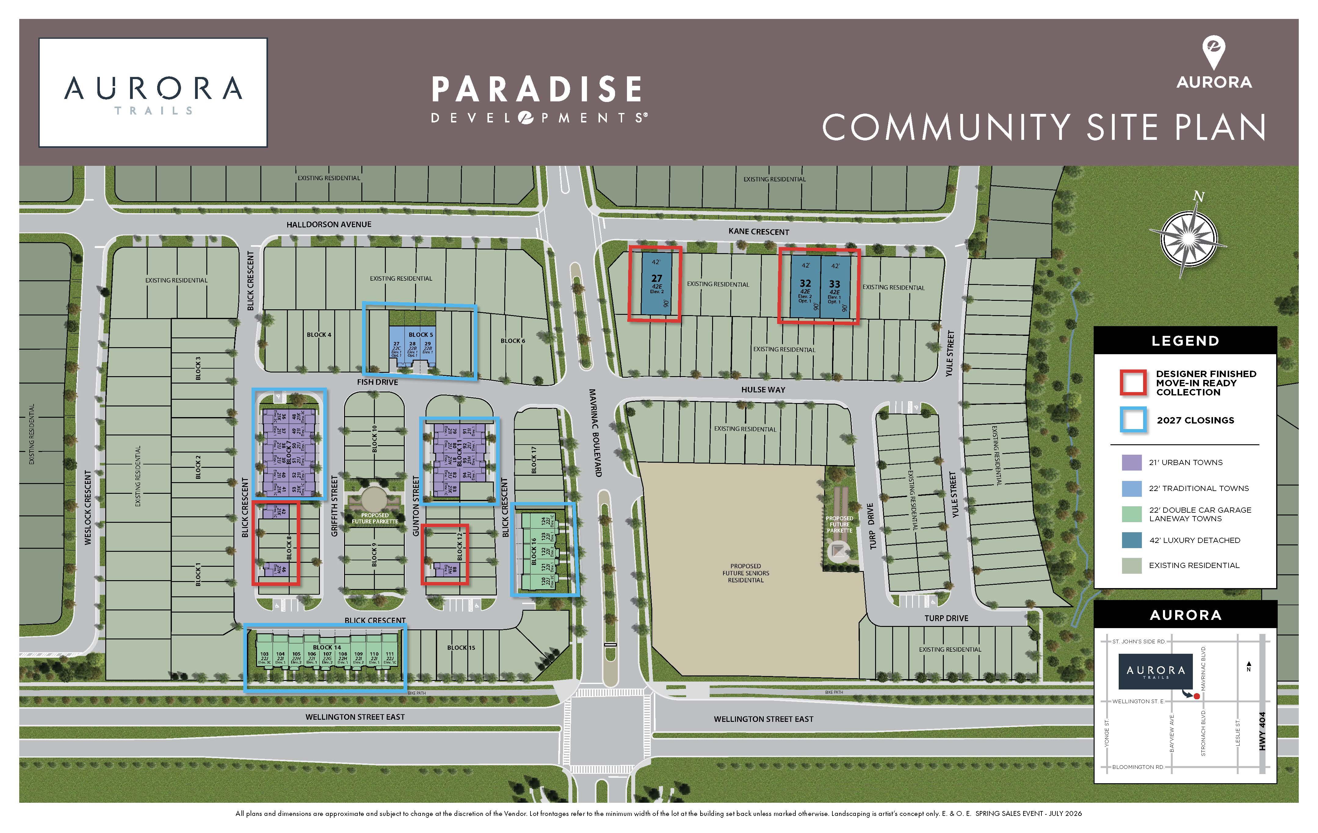 AURORA TRAILS Siteplan