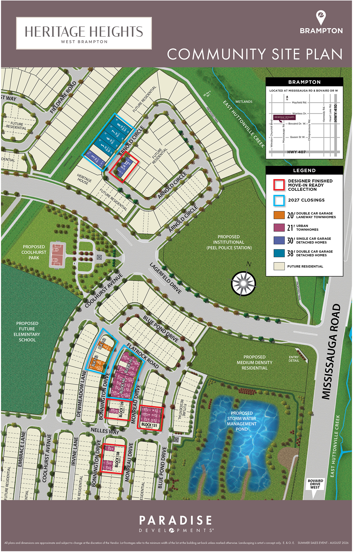 HERITAGE HEIGHTS Siteplan