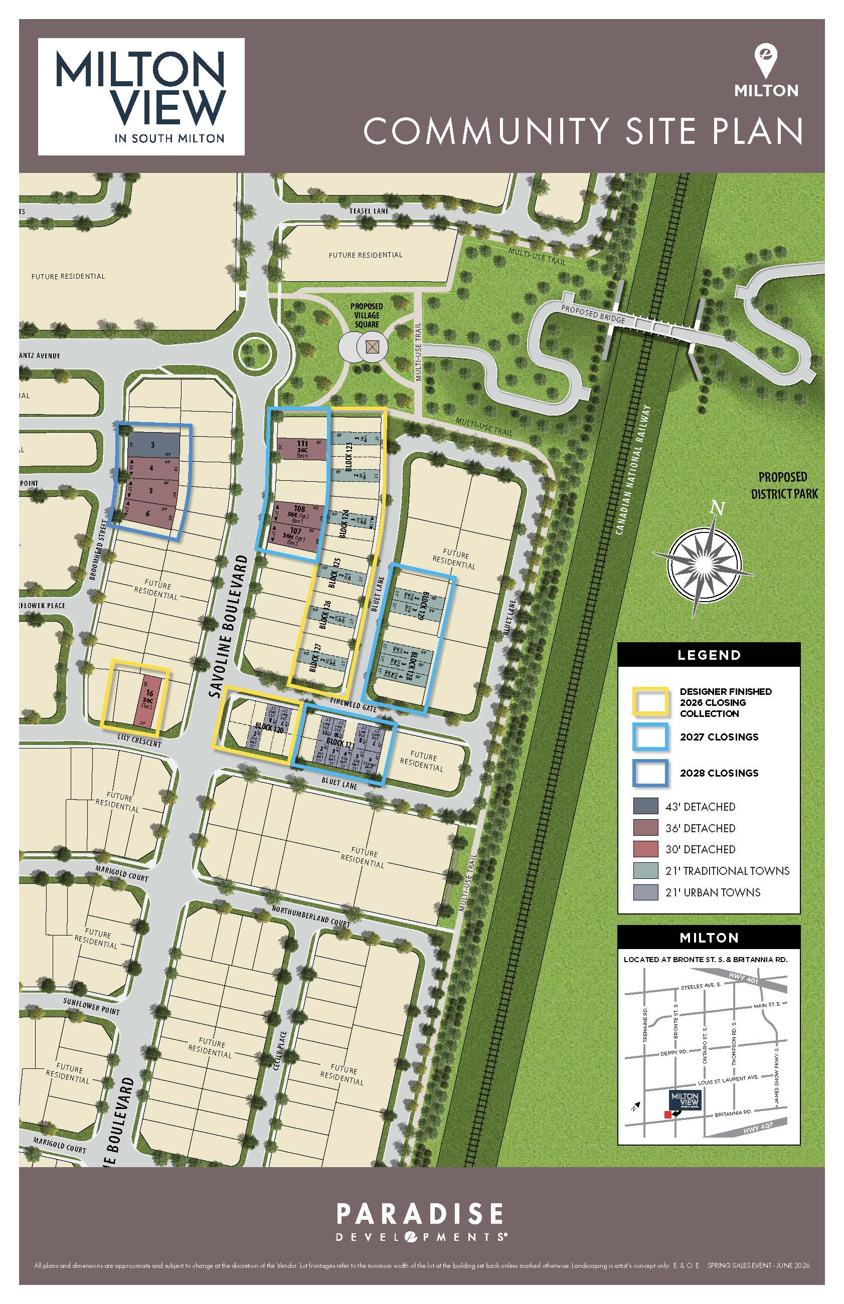 MILTON VIEW Siteplan