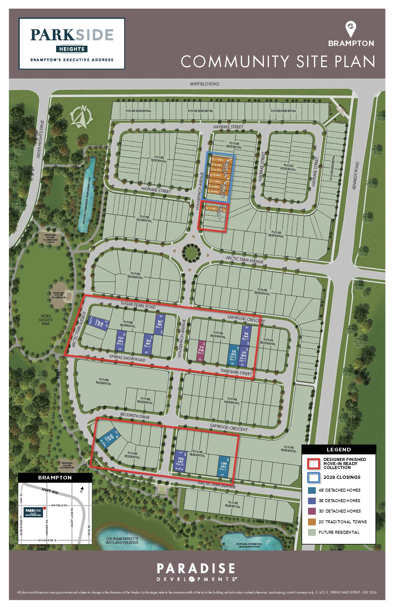 PARKSIDE HEIGHTS Siteplan