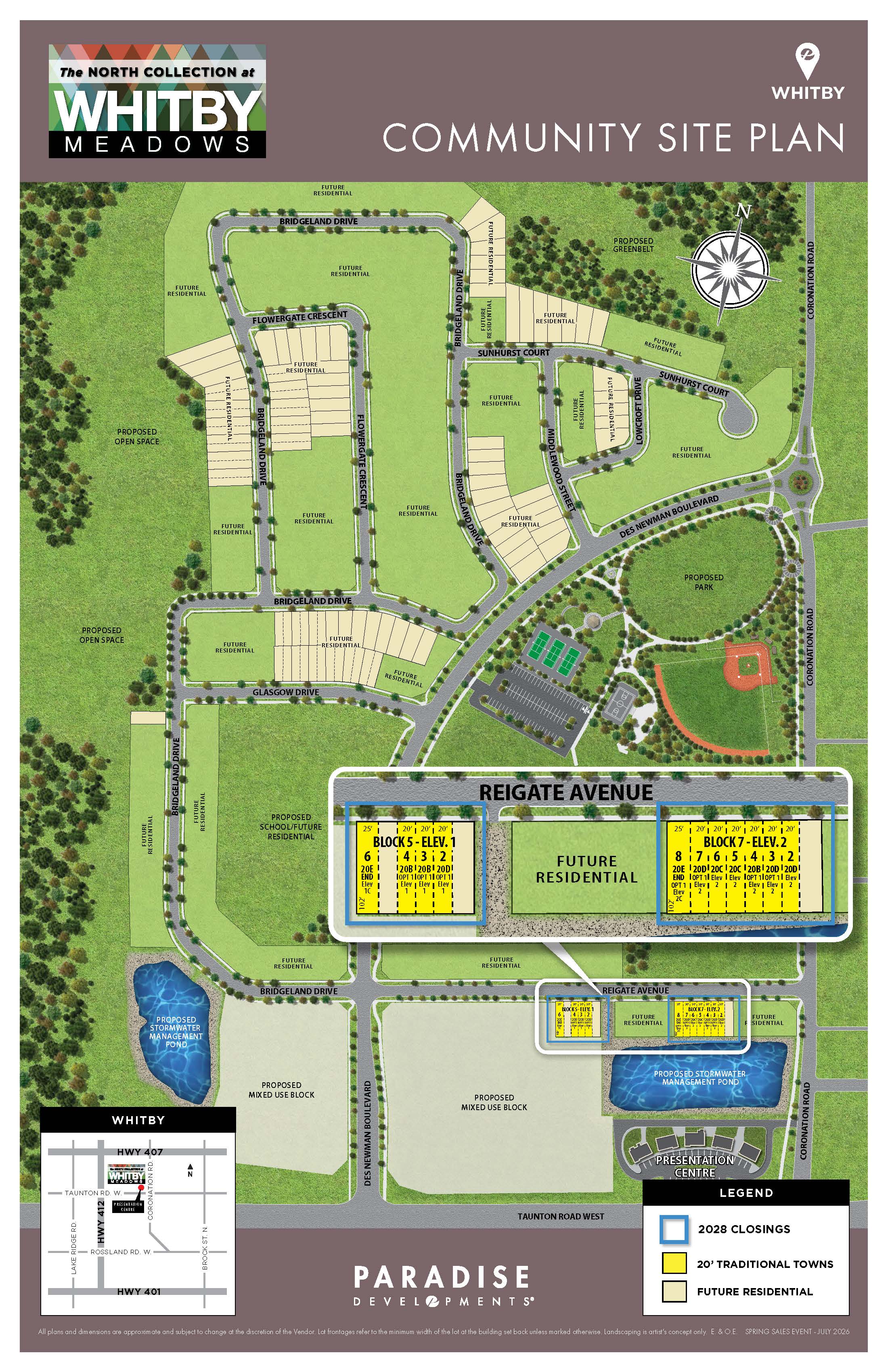 WHITBY MEADOWS NORTH Siteplan